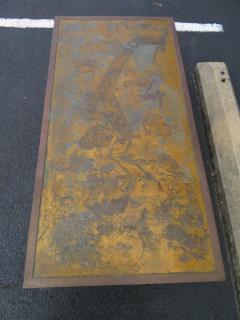 Philip and Kelvin LaVerne Fantastic Acid Etched Asian Inspired Coffee Table by Phillip and Kelvin Laverne - 1488493