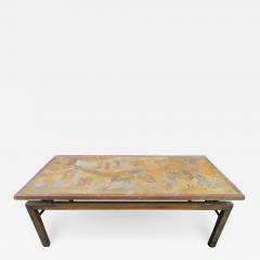 Philip and Kelvin LaVerne Fantastic Acid Etched Asian Inspired Coffee Table by Phillip and Kelvin Laverne - 1490367