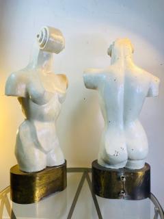 Philip and Kelvin LaVerne MODERNIST MALE FEMALE TORSOS IN THE MANNER OF PHILIP KELVIN LAVERNE - 1530157