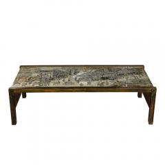 Philip and Kelvin LaVerne Mid Century Spring Festival Bronze Cocktail Table signed Philip Kelvin Laverne - 3553706