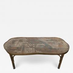 Philip and Kelvin LaVerne Midcentury Philip and Kelvin LaVerne Chan 140 Pewter and Bronze Coffee Table - 1509284