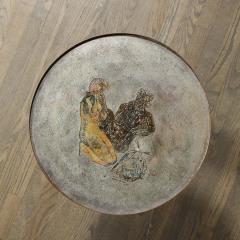 Philip and Kelvin LaVerne Pair of Etruscan Side Tables after Picasso in Bronze by Philip Kelvin Laverne - 3443306