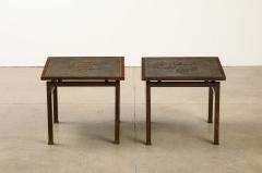 Philip and Kelvin LaVerne Pair of Kuan Su Side Tables by Philip Kelvin LaVerne - 3492599