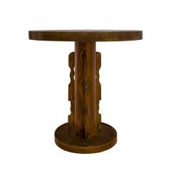 Philip and Kelvin LaVerne Philip Kelvin LaVerne Exceptional Etruscan Spiral Side Table 1960s Signed  - 4290205