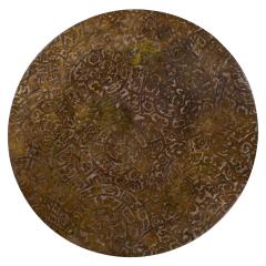 Philip and Kelvin LaVerne Philip Kelvin LaVerne Exceptional Etruscan Spiral Side Table 1960s Signed  - 4290208