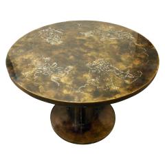 Philip and Kelvin LaVerne Philip Kelvin LaVerne Exceptionally Crafted Classical Table 1960s signed  - 794838