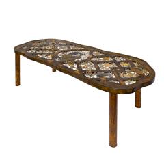 Philip and Kelvin LaVerne Philip Kelvin LaVerne Exquisite Fragonard Pierced Coffee Table 1960s Signed - 4356506