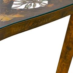 Philip and Kelvin LaVerne Philip Kelvin LaVerne Exquisite Fragonard Pierced Coffee Table 1960s Signed - 4356512