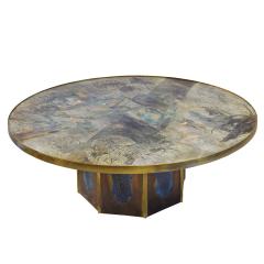 Philip and Kelvin LaVerne Philip Kelvin LaVerne Large Chan 142 Coffee Table 1960s Signed  - 1975029