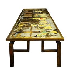 Philip and Kelvin LaVerne Philip Kelvin LaVerne Large Chin Ying Coffee Table 1960s Signed  - 1908663