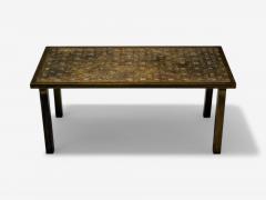 Philip and Kelvin LaVerne Philip Kelvin LaVerne Mid Century Etched Bronze Fantasia Coffee Table 1960s - 4062165