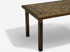 Philip and Kelvin LaVerne Philip Kelvin LaVerne Mid Century Etched Bronze Fantasia Coffee Table 1960s - 4062167