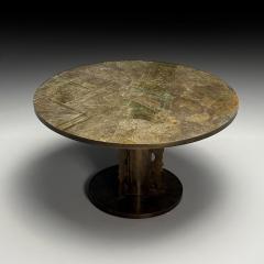 Philip and Kelvin LaVerne Philip Kelvin LaVerne Mid Century Modern Chan Center Table Bronze 1960s - 3937588