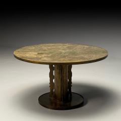 Philip and Kelvin LaVerne Philip Kelvin LaVerne Mid Century Modern Chan Center Table Bronze 1960s - 3937590