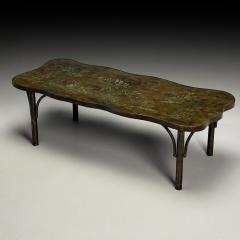 Philip and Kelvin LaVerne Philip Kelvin LaVerne Mid Century Modern Organic Form Coffee Table Bronze - 3871264