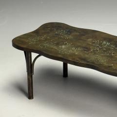 Philip and Kelvin LaVerne Philip Kelvin LaVerne Mid Century Modern Organic Form Coffee Table Bronze - 3871268