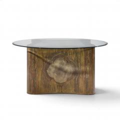 Philip and Kelvin LaVerne Philip Kelvin LaVerne Mid Century Suprise Acid Etched Bronze Dining Table - 4814785