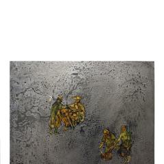 Philip and Kelvin LaVerne Philip Kelvin LaVerne Peasants Plaque 1960s - 829999