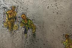 Philip and Kelvin LaVerne Philip Kelvin LaVerne Peasants Plaque 1960s - 830000