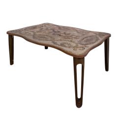 Philip and Kelvin LaVerne Philip Kelvin LaVerne Unique Important Aubusson Dining Table 1960s Signed - 4436265
