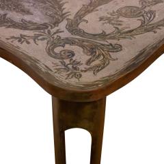 Philip and Kelvin LaVerne Philip Kelvin LaVerne Unique Important Aubusson Dining Table 1960s Signed - 4436267