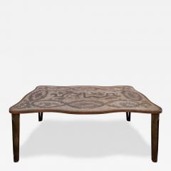 Philip and Kelvin LaVerne Philip Kelvin LaVerne Unique Important Aubusson Dining Table 1960s Signed - 4544075