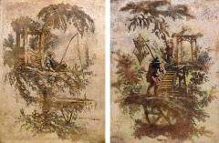 Philip and Kelvin LaVerne Philip Kelvin Laverne Pair of Chinois Plaques 1960s Signed  - 2492342