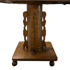 Philip and Kelvin LaVerne Philip and Kelvin LaVerne 2 piece Etruscan Spiral Dining Table 1960s Signed  - 3433858