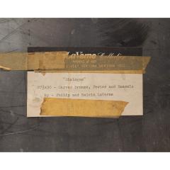 Philip and Kelvin LaVerne Philip and Kelvin LaVerne Abstract Wall Sculpture Dialogue 1960s Signed  - 3247229