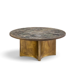 Philip and Kelvin LaVerne Philip and Kelvin LaVerne Eternal Forest Acid Etched Bronze Coffee Table - 4747191