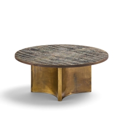 Philip and Kelvin LaVerne Philip and Kelvin LaVerne Eternal Forest Acid Etched Bronze Coffee Table - 4747195