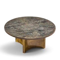 Philip and Kelvin LaVerne Philip and Kelvin LaVerne Eternal Forest Acid Etched Bronze Coffee Table - 4747197