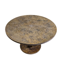Philip and Kelvin LaVerne Philip and Kelvin LaVerne Etruscan Spiral Acid Etched Bronze Dining Table - 4747229