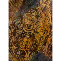 Philip and Kelvin LaVerne Philip and Kelvin LaVerne Exceptional Bronze Painting Passion 1960s Signed  - 4194508