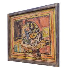 Philip and Kelvin LaVerne Philip and Kelvin LaVerne Expressionist Still Life Painting on Bronze 1960s - 2051833