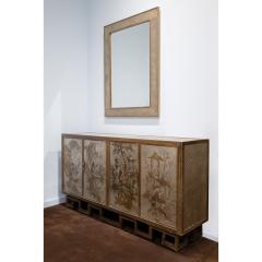 Philip and Kelvin LaVerne Philip and Kelvin LaVerne Important 4 Door Chinois Cabinet 1960s Signed  - 3122203