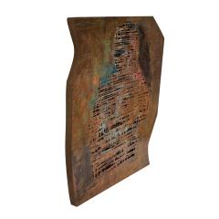 Philip and Kelvin LaVerne Philip and Kelvin LaVerne Introspection Wall Hanging Sculpture 1970s Signed  - 3512093