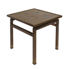 Philip and Kelvin LaVerne Philip and Kelvin LaVerne Kuan Su Side Table with Floral Motif 1960s Signed  - 4128569