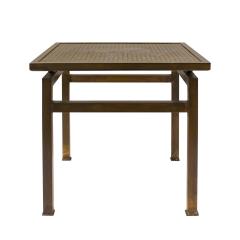 Philip and Kelvin LaVerne Philip and Kelvin LaVerne Kuan Su Side Table with Floral Motif 1960s Signed  - 4128574