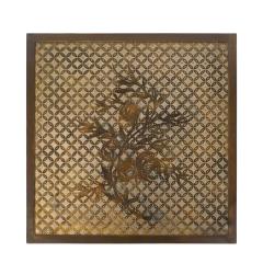 Philip and Kelvin LaVerne Philip and Kelvin LaVerne Kuan Su Side Table with Floral Motif 1960s Signed  - 4128576