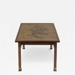 Philip and Kelvin LaVerne Philip and Kelvin LaVerne Kuan Su Side Table with Floral Motif 1960s Signed  - 4130413