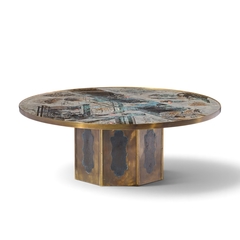 Philip and Kelvin LaVerne Philip and Kelvin LaVerne Mid Century Chan Bronze Coffee Table - 4754059