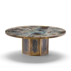 Philip and Kelvin LaVerne Philip and Kelvin LaVerne Mid Century Chan Bronze Coffee Table - 4754121