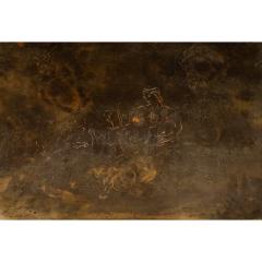 Philip and Kelvin LaVerne Philip and Kelvin LaVerne Muse Inspired Classical Coffee Table 1960s Signed  - 3370079