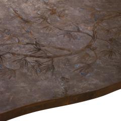 Philip and Kelvin LaVerne Philip and Kelvin LaVerne Rare Chan Floral Coffee Table 1950s Signed  - 4255981