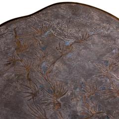 Philip and Kelvin LaVerne Philip and Kelvin LaVerne Rare Chan Floral Coffee Table 1950s Signed  - 4255982