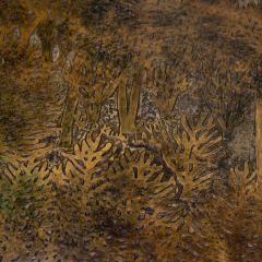 Philip and Kelvin LaVerne Philip and Kelvin LaVerne Rare Eternal Forest Coffee Table 1960s Signed  - 4431221