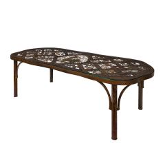 Philip and Kelvin LaVerne Philip and Kelvin LaVerne Rare Fragonard Pierced Coffee Table 1960s Signed  - 4398986