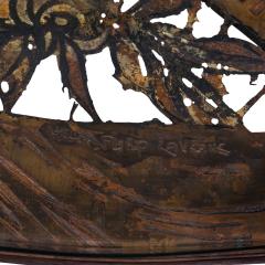 Philip and Kelvin LaVerne Philip and Kelvin LaVerne Rare Fragonard Pierced Coffee Table 1960s Signed  - 4398992