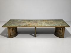 Philip and Kelvin LaVerne Philip and Kelvin LaVerne Rare and Important Dining Table Bronze USA 1960s - 4645839